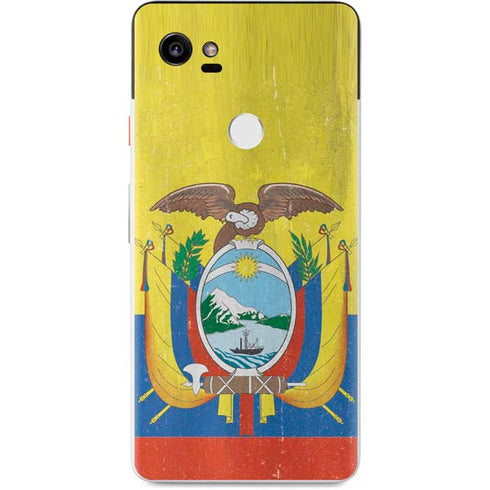 Ecuador Flag Distressed Google Pixel 2 XL Skin